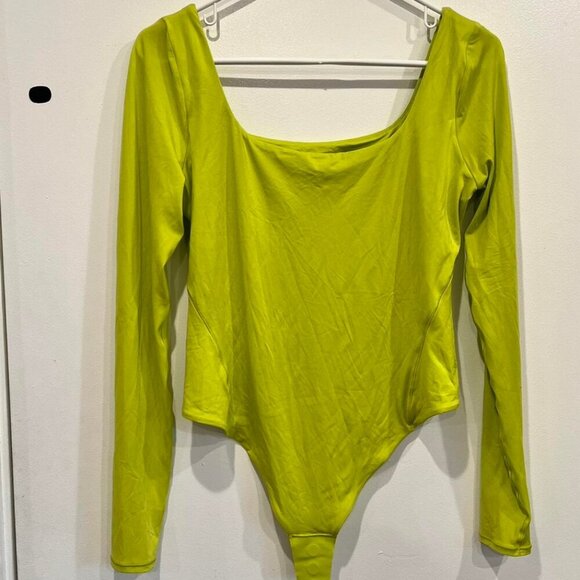 lululemon athletica Tops - Lululemon Women's Neon Yellow Bodysuit